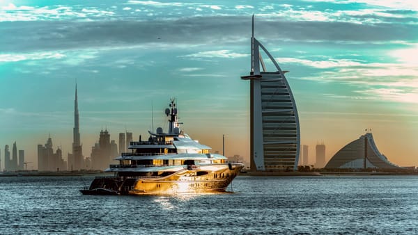 Luxury yachts in Dubai